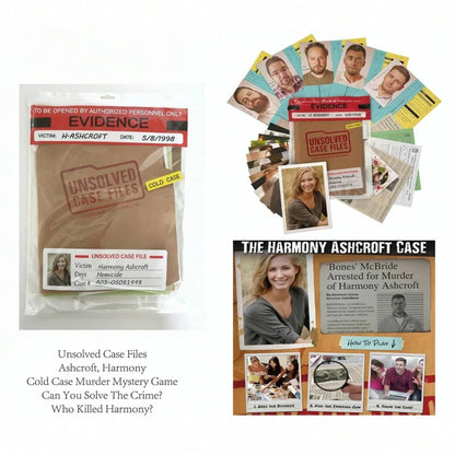 Unsolved Mysteries Case Files Game, a Murder Mystery Card Game, Perfect for Holiday Parties and Gatherings.