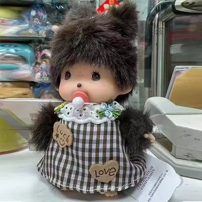 15cm Kid's DIY Monkey Cute Kawaii Plush Doll Soft Super School Bag Pendant Keychain Stuffed Animal Movie Doll Birthday Gift
