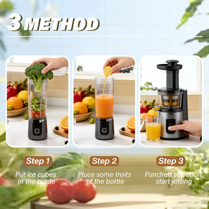 Portable Electric Juicing Cup, Mini Wireless Fruit Blender, USB Rechargeable Multifunctional Kitchen Juicer for Outdoor Use
