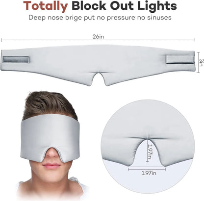 100% Sleeping Mask Mulberry Silk Eyepatch Blocking Light Eyemask Eyeshade Soft Padded Slaapmasker Travel Sleeping Aid