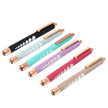 ★★★LED Medical Penlight Flashlight With Pupil Gauge Pocket Clip Pen Light For Doctor Nurse Diagnosis