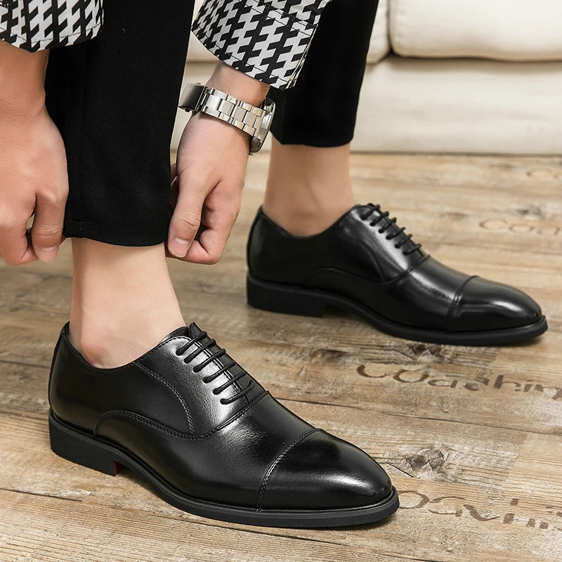 Mens Formal Oxford Shoes Business Leather Dress Shoes for Wedding Size 47 48
