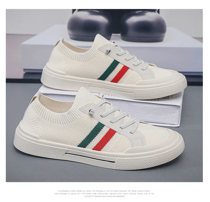 Men's breathable mesh casual shoes  summer lightweight soft soled comfortable outdoor walking shoes youth versatile trendy shoes