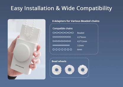 Zemismart Zigbee Smart Roller Shade Driver Built in Battery with Knob Control Speed Work with Tuya App Alexa Google Home Voice