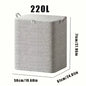 Extra Large Storage Chest with Lid-Heavy-Duty Non-Woven Fabric Organizer Bin,Locking Lid for Clothes,Bedding-For Closet,Storage