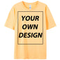 Personalized Custom Print Summer Y2K Team T-Shirt Cotton Casual Loose Short Sleeve Basics Fashion Tee Work Breathable Streetwear