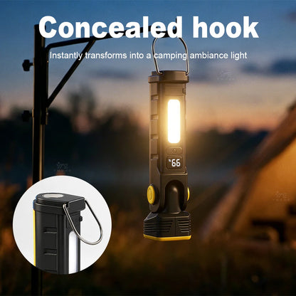 Led Work Light Rechargeable Waterproof Flashlights Portable HeadLight Magnetic Light Hook Clip Head Flashlight Outdoor Head Lamp