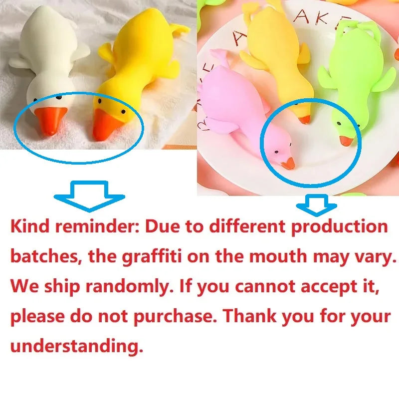 Antistress Duck Squeeze Toys Goose Cute Kawaii Animals Vent Toys for Adults Decompression Stretch Toys