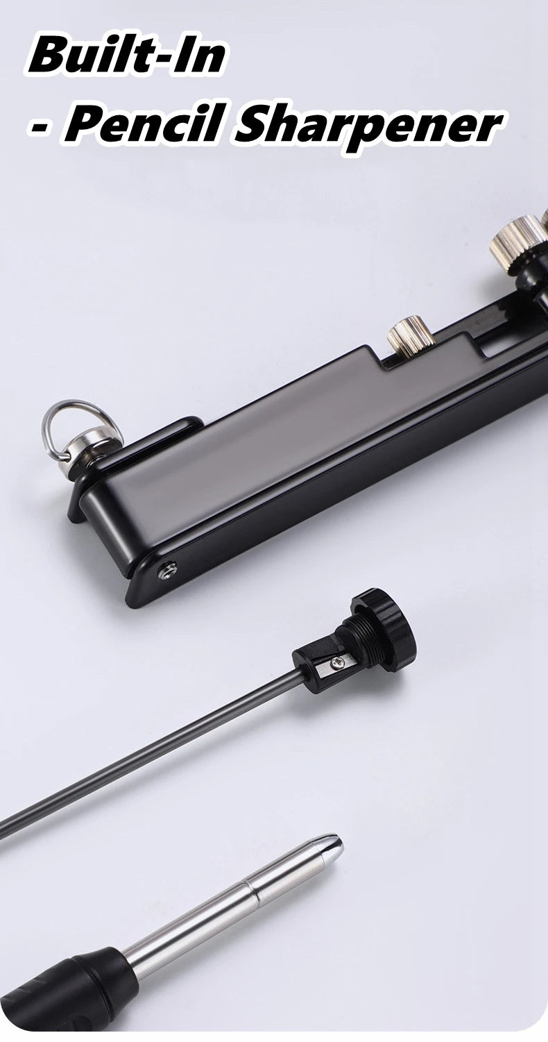 Multi-function Scribing Ruler Contour Gauge Scribe Compass Carpentry Graffiti Line Measuring Hand Tools Woodworking Construction