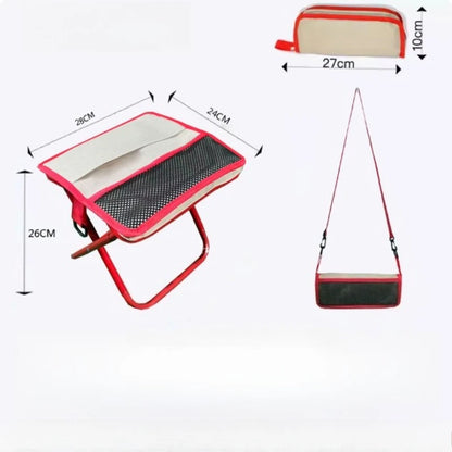 1pc Portable Folding Chair with Backpack - Compact & Foldable Design for Camping, Fishing, Hiking - Durable Outdoor Seat
