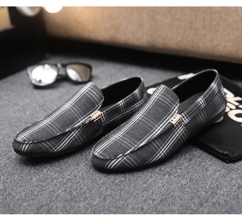Classic Design Loafers Men Summer Slip-on Men's Casual Shoes Breathable Flat Shoes Comfy Non-slip Driving Shoes Man Moccasins