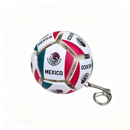 Soccer Ball Fidget Button Keychain Clicky Stress Relief Toy 3D Soccer Football Sport Ball for Men Women Car Key Handbag Gift