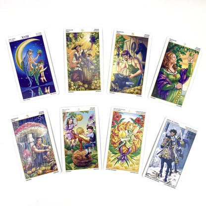 12*7cm Wheel Of Year Tarot Cards with paper manual board games tarot deck 78 cards