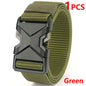 Men's Tactical Belt Nylon Braided Outdoor Training Military Belt Canva Casual Mountainee Trouser Pants Jeans Buckle Waist Belt