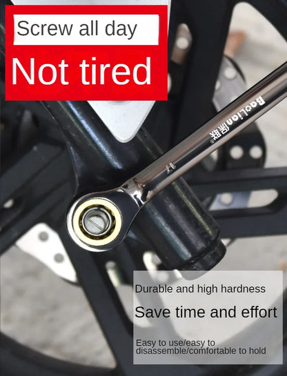 Universal Adjustable Torx Wrench 8-22mm Ratchet Spanner for Bicycle Motorcycle Car Repair Mechanical Tool