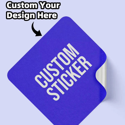 1/60/120pcs Custom Square PVC Stickers Waterproof Personalized for Party, Label, Packaging