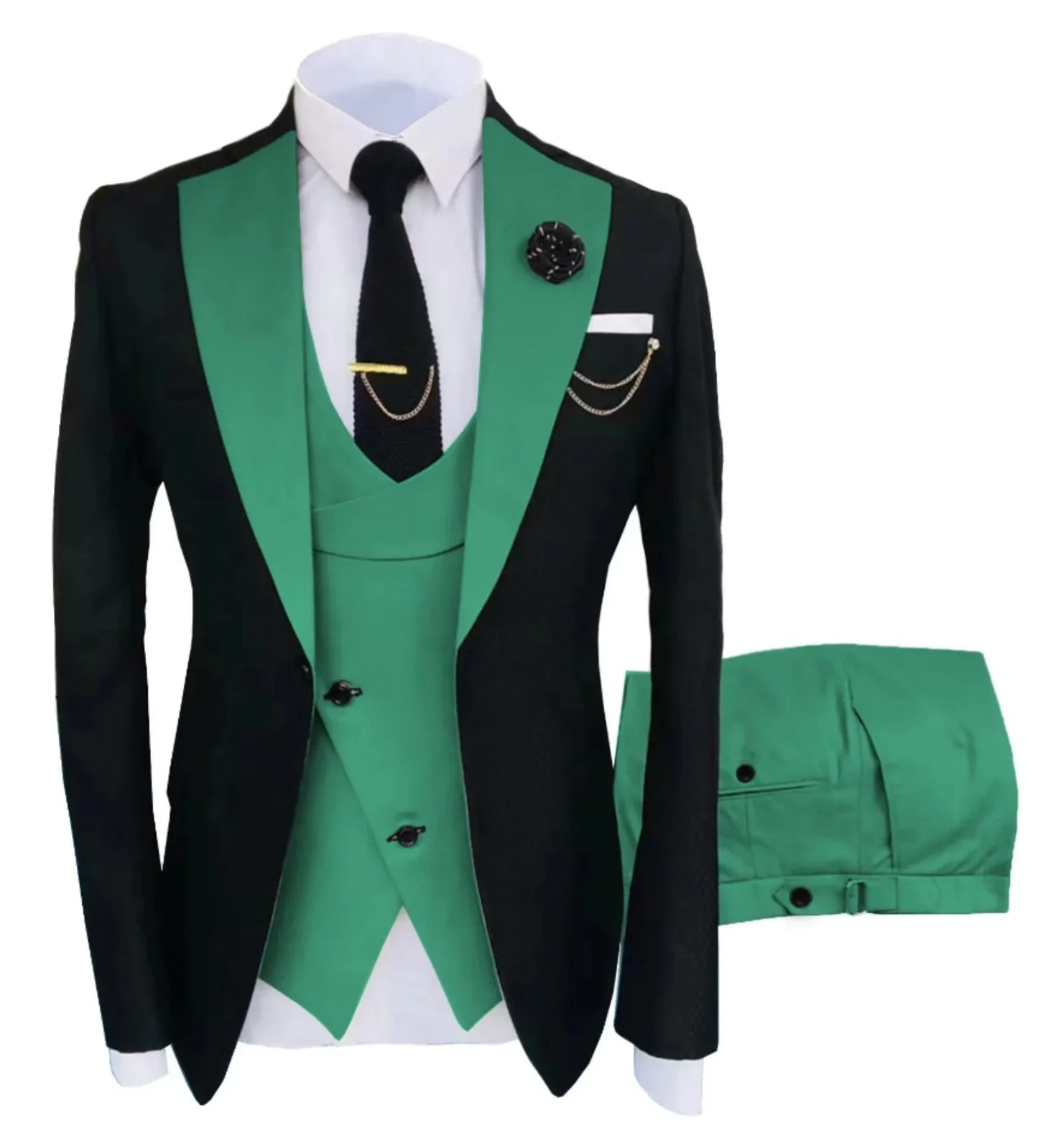 high-quality wedding art ，dress suit for men，3 pieces Blazer Vest And Pants set，performance, Emcee，Groomsmen