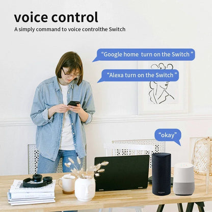 TNCE TUYA WIFI/Zigbee Switch Light Curtain Dimmer Smart DIY MINI Module, 2-way Control Breaker, Voice with Alexa Google Home