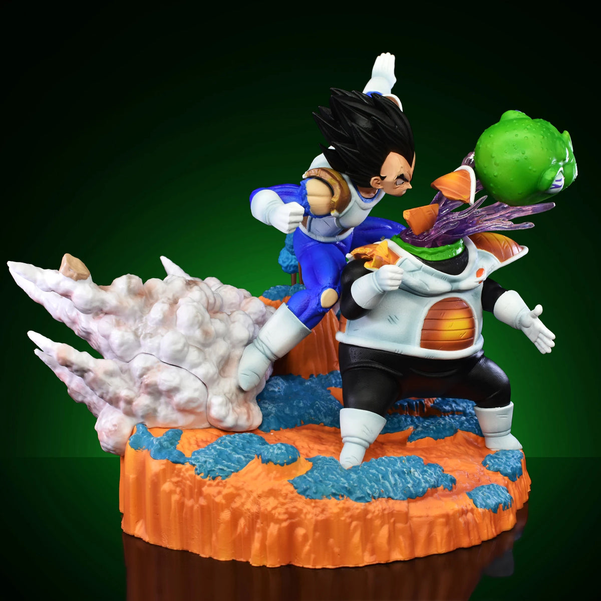 21cm/8.26in Anime Dragon Ball Z Figure Vegeta VS Guldo Action Figure Ginyu Force Statue Collectible Model Toys Gift