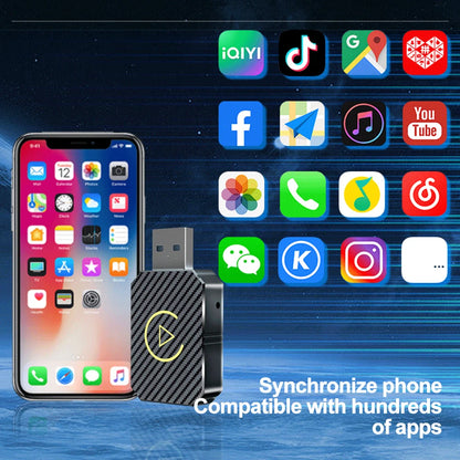 KEBIDUMEI Wired To Wireless Carplay 2IN1 Car AI Box Plug & Play Smart Dongle Android Auto WiFi 5.0GHz Bluetooth 5.0 Mini Adapter