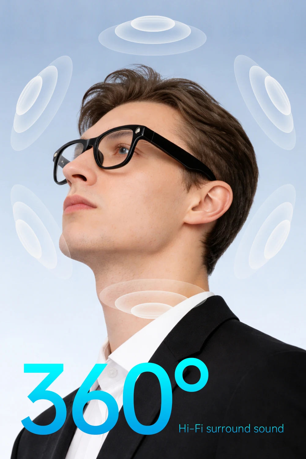 HD Camera Smart Glasses For Women Men Simultaneous Translation Eyewear Flashlight Audio And Video Recording Eyeglasses Music