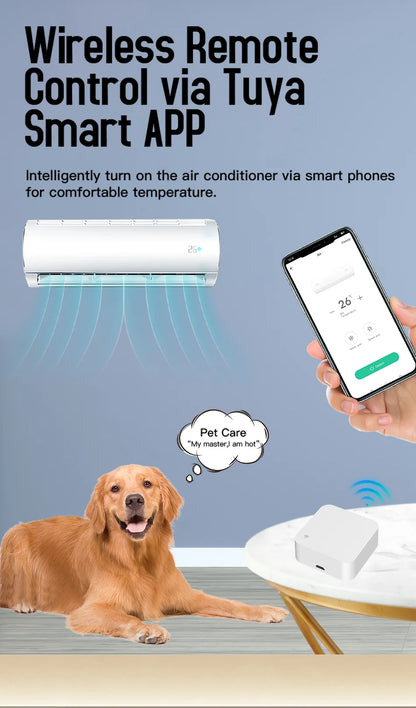 Tuya WiFi IR Remote Control With Multi-mode Gateway Zigbee Hub for Smart Home via APP Smart Life Work with Google Home Alexa