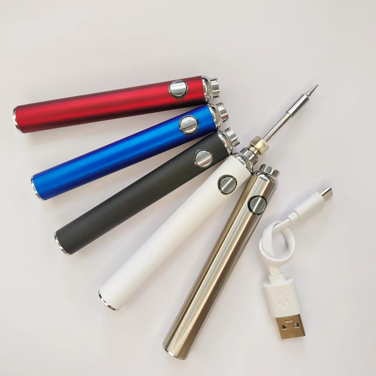 1-5pcs Type-c Bottom charging Tiny lectric Soldering Iron 650mAh Battery 510 Thread Connection Heat Pen Welding Solder Iron
