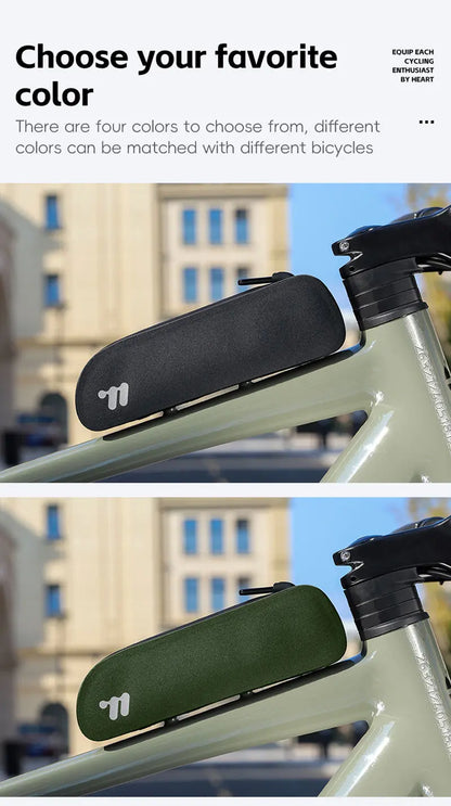 WEST BIKING Bicycle Top Tube Bag Aerodynamic Low Drag Fit Bike Frame Zip Bag Waterproof Wind-breaking Ultralight Cycling Bags