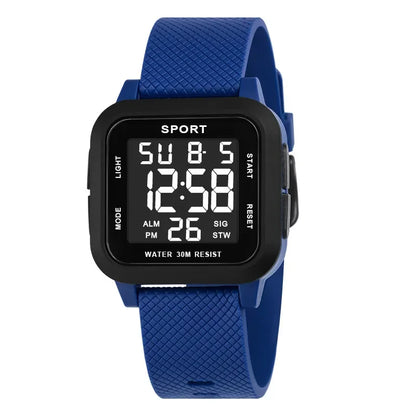 YIKAZE Sports Watch for Men Luminous Waterproof Men's Sport Watches Outdoor Military Clock Student LED Electronic Wristwatch