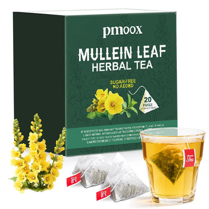 Mullein Leaf Herbal Tea - Supports lung and respiratory health - Supports daily wellness - Caffeine-free, sugar-free, vegan