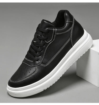 High Quality Men Sneakers Elevator Shoes for Men Fashion Casual Shoes Comfortable Leather Sports Shoes Height Increase 6/8/10cm