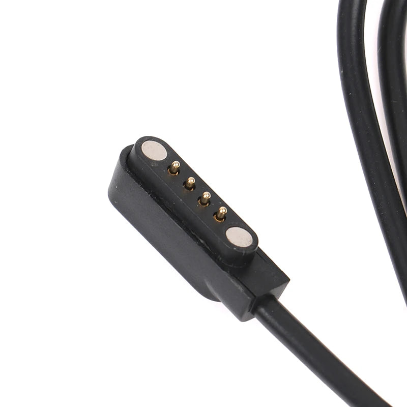 60CM Universal Smart Watch Charger Cord Magnetic Charging Cable 2/4 Pin USB Charger