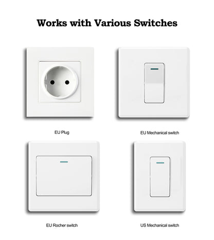 Tuya WiFi Smart Switch Module 1/2/3 Gang Switch Mini Smart DIY Breaker Smart Life 2 Way Control Works with Alexa Google Home
