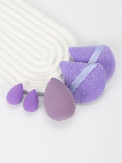 5Pcs Professional Makeup Sponge Set - Soft, Gentle, Multi-Purpose Tools for Perfect Foundation, Powder, and Blush Application