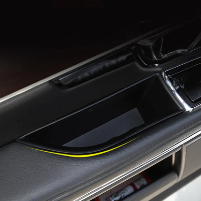 For 2008-2015 Jaguar XF Door Storage Box Storage Handle Storage Box Car Organizer Auto Seat Gap Storage Box Car Accessories