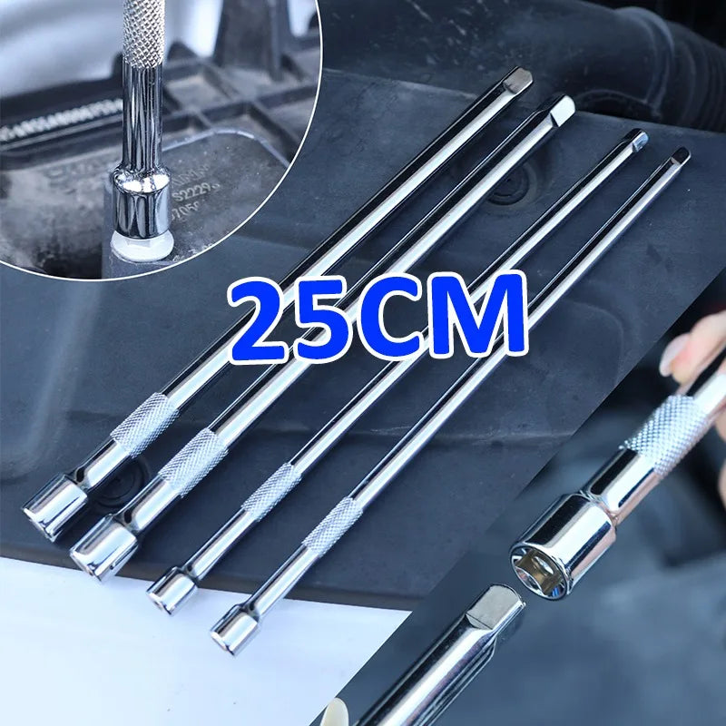3/8 1/4 Socket Extension Rod Anti-fall Drive Ratchet Socket Extension Bar Hand Tool Long Shaft Improved Extender Adjustment Tool
