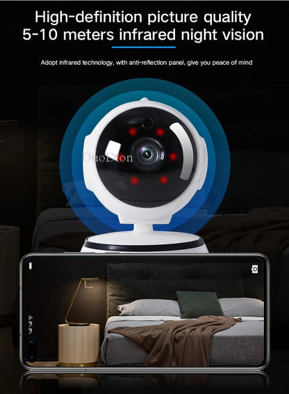 3MP WiFi Camera Home PTZ IP Camera Color Night Audio Wireless Surveillance Camera Auto Home Tracking Security CCTV Camera