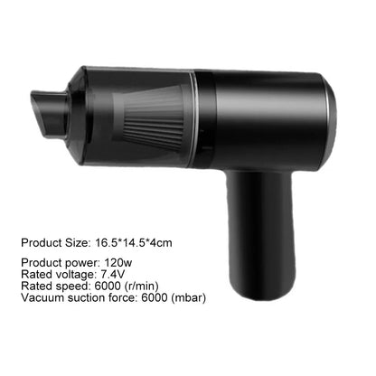 Car Vacuum Cleaner High Power Wireless Car Vacuum Cleaner Strong Suction with Detachable Dust Box Household Supplies