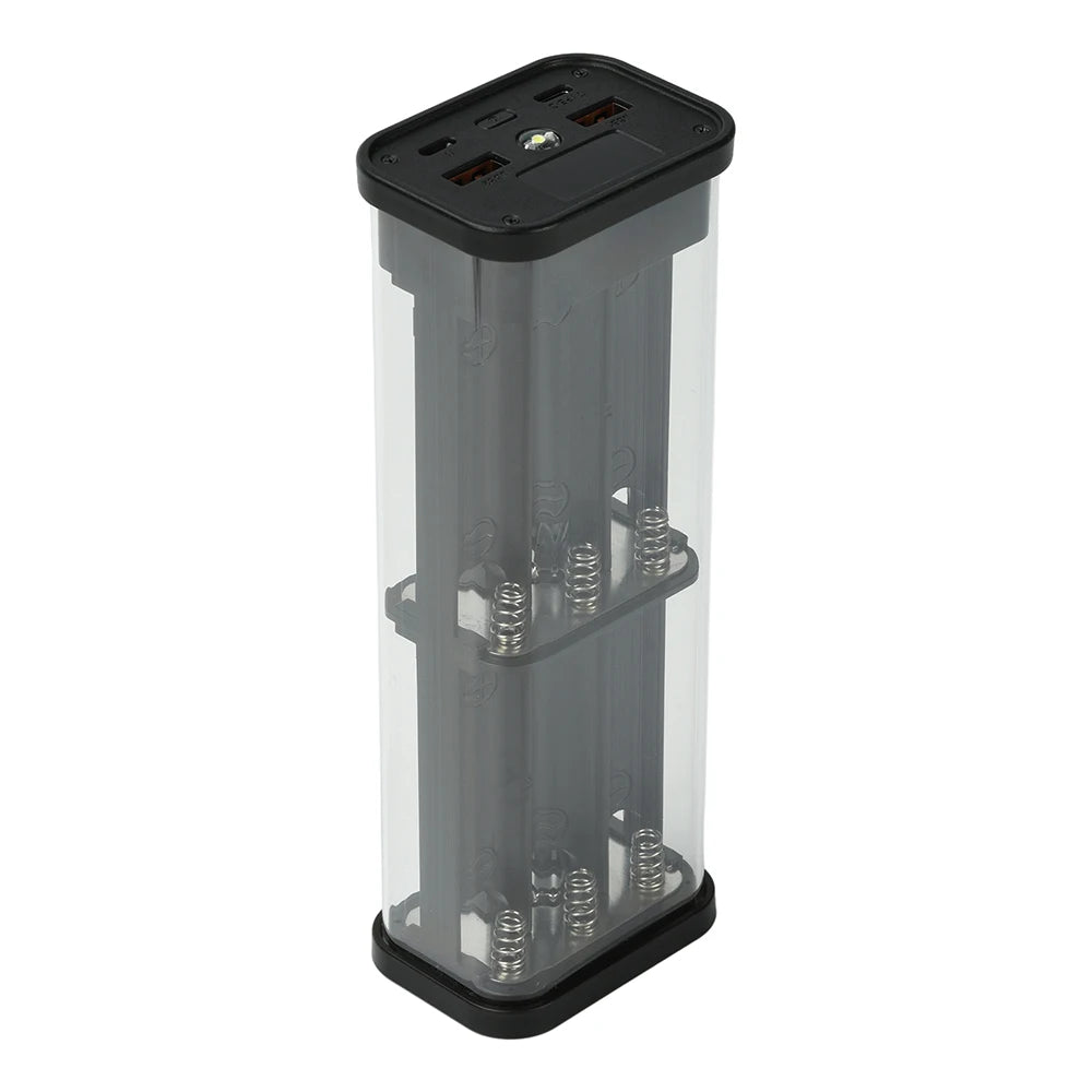 22.5W Fast Charging Power Bank Case No-Solder 6/12-Cell 18650 Battery Holder PD Power Supply Battery Energy Storage Box Kit