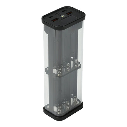 22.5W Fast Charging Power Bank Case No-Solder 6/12-Cell 18650 Battery Holder PD Power Supply Battery Energy Storage Box Kit
