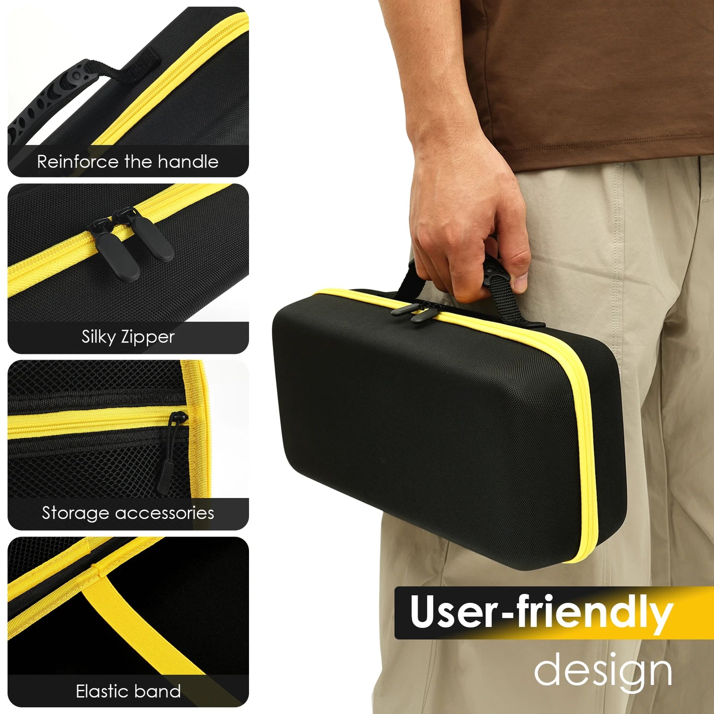 Car Vacuum Hard Case For Fanttik V8 V10 Apex Mate Bag Storage Organizer Cleaner EVA Shockproof Waterproof Protective Travel Trun