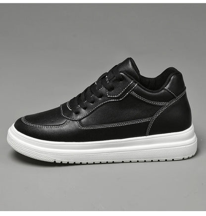 High Quality Men Sneakers Elevator Shoes for Men Fashion Casual Shoes Comfortable Leather Sports Shoes Height Increase 6/8/10cm