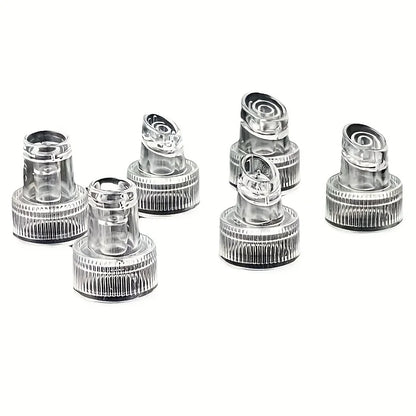 6Pcs Bubble Tip Replacement Heads For Plastic Skin Peeling Hydro Oxygen Cleaning Facial Machine Blackhead Extractor Nozzle