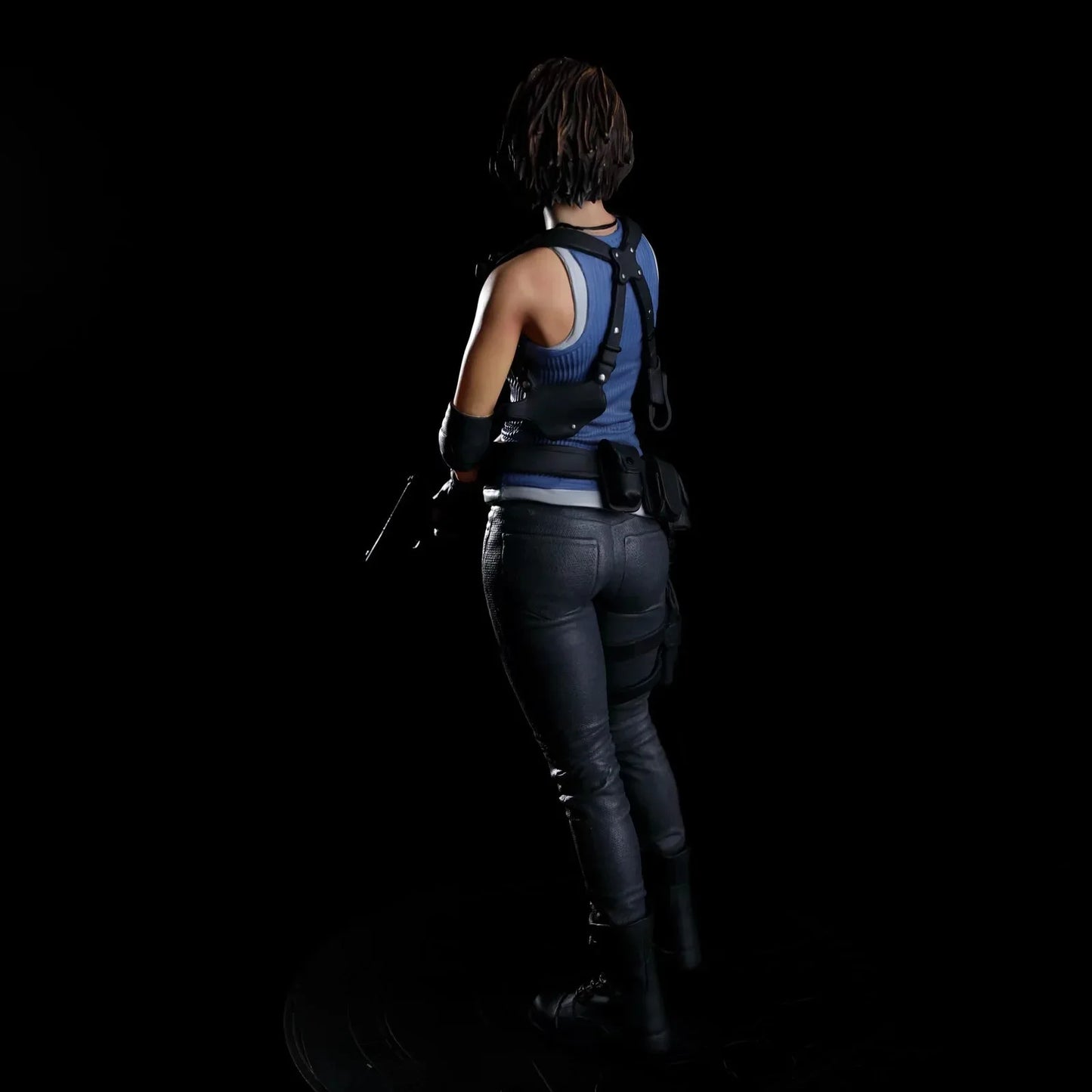 Action Figure 32cm Leon Kennedy Jill Valentine Zombie Hunter Anime Desk Decoration Gk Statue Toys Gift