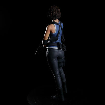 Action Figure 32cm Leon Kennedy Jill Valentine Zombie Hunter Anime Desk Decoration Gk Statue Toys Gift