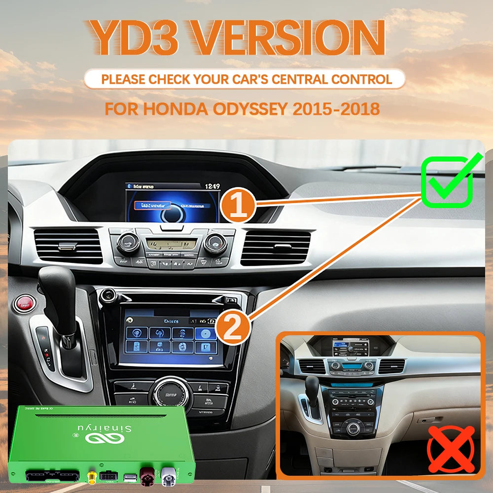 Car Ai Box Wireless Apple Carplay Android Auto For Acura YD3 MDX RDX TLX ILX RLX Honda Odyssey Original Screen Support Mirroring