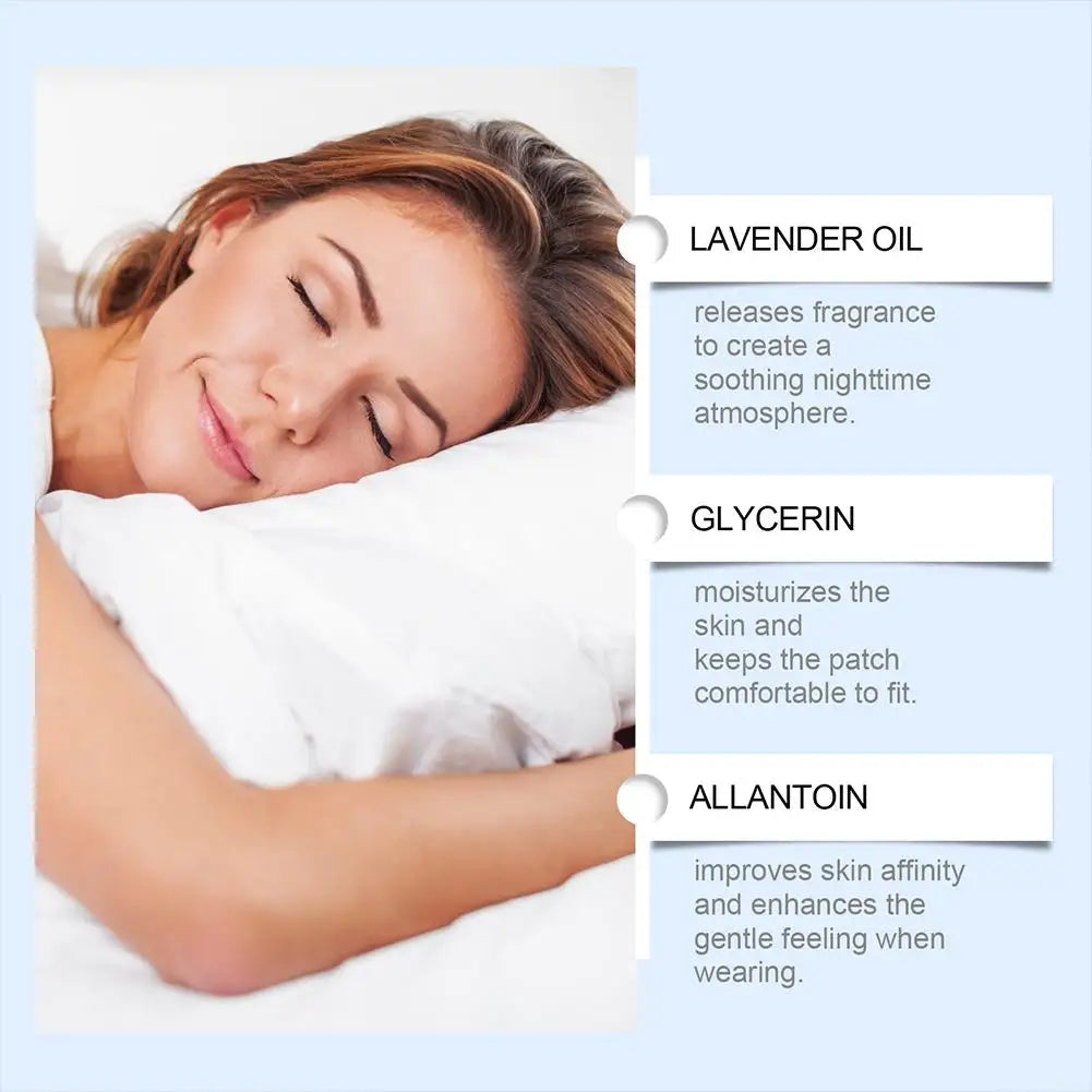Gentle Safe Sleep Support Acupoint Patches Deep Relaxing Anti‑Insomnia Stickers Stress Fatigue Reliever Portable Sleep Aid Patch