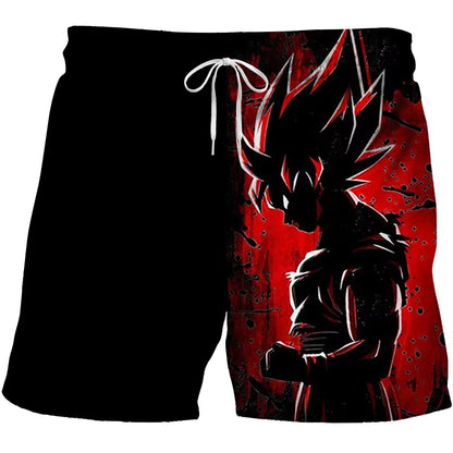 2026 Trendy Dragon Ball Print Children's Shorts Kids Shorts for Boys' Beach Shorts Summer Quick-drying Cartoon Swim Trunks