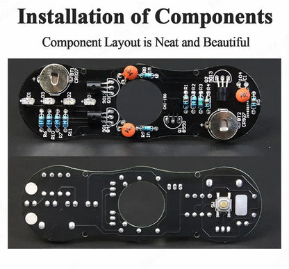 DIY LED Fidget Top Electronic Kit Soldering Project Practice Solder Assembly DIY Electronic Kit Component Colour Light