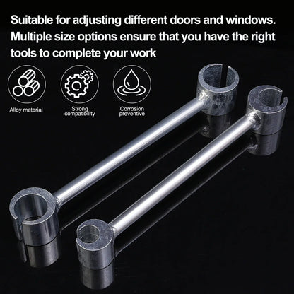 Double Head Door Hinge Repair Spanner Labor-Saving Wrenches Hinge Gaps Adjusting Wrench for Home Assembly Maintenance Hand Tools